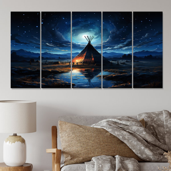 DesignArt Native Tipi Luminous Gateway To The Spirit I " Native Tipi